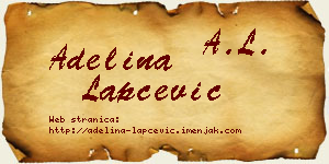 Adelina Lapčević vizit kartica